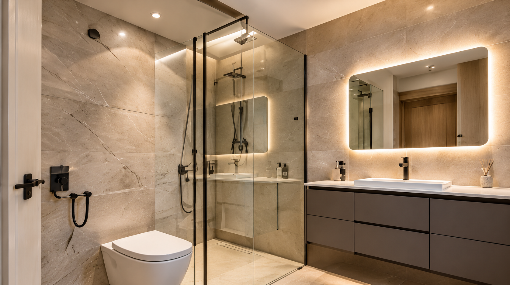 Baño moderno reformado