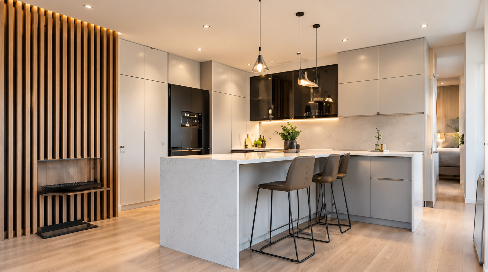 Cocina moderna reformada